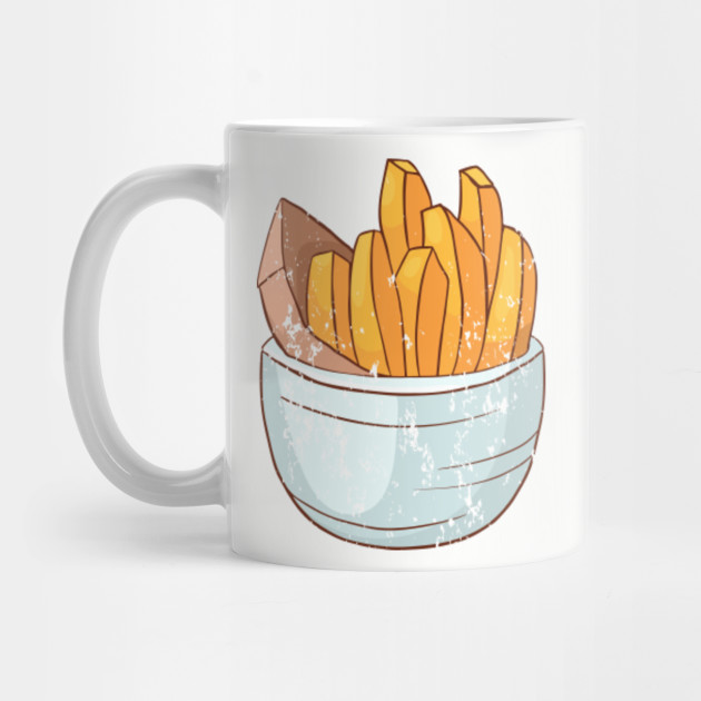Fries Barbecue Retro Vintage Grunge